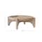Hello Honey Round Wooden Platter with Stand, Natural